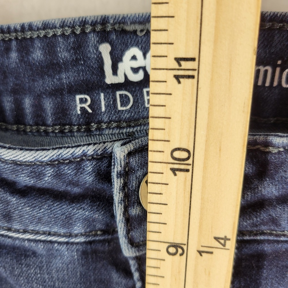 Lee Riders Jeans Womens‎ 18P Mid Rise Modern Skinny Dark Wash Stretch - Picture 7 of 8
